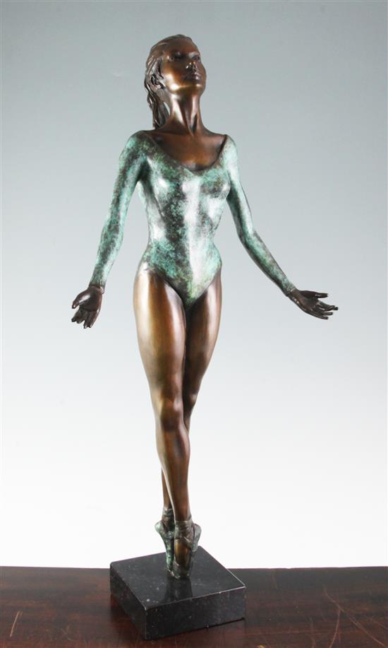 Jonathan Wylder (b.1957) A limited edition bronze; Victoria I, 25.5in.